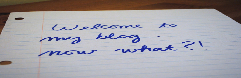 Welcome to My Blog Now What slider