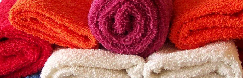 Closeup towel slider