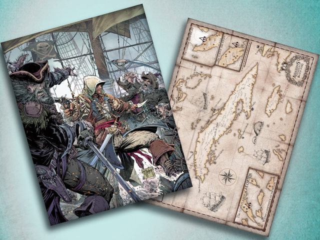 assassins creed 4 mcfarlane map poster